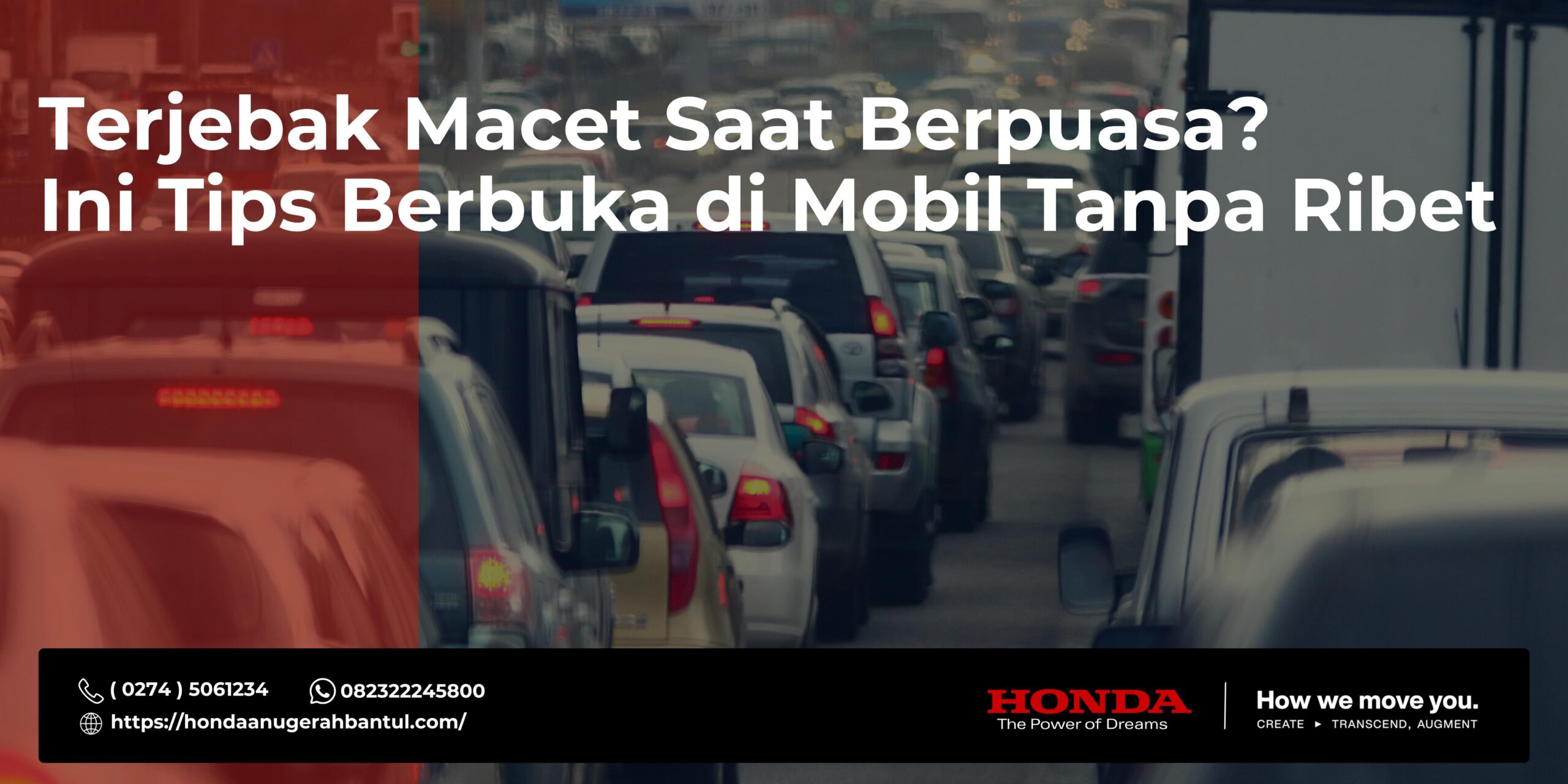 Terjebak Macet Saat Berpuasa? Ini Tips Berbuka di Mobil Tanpa Ribet