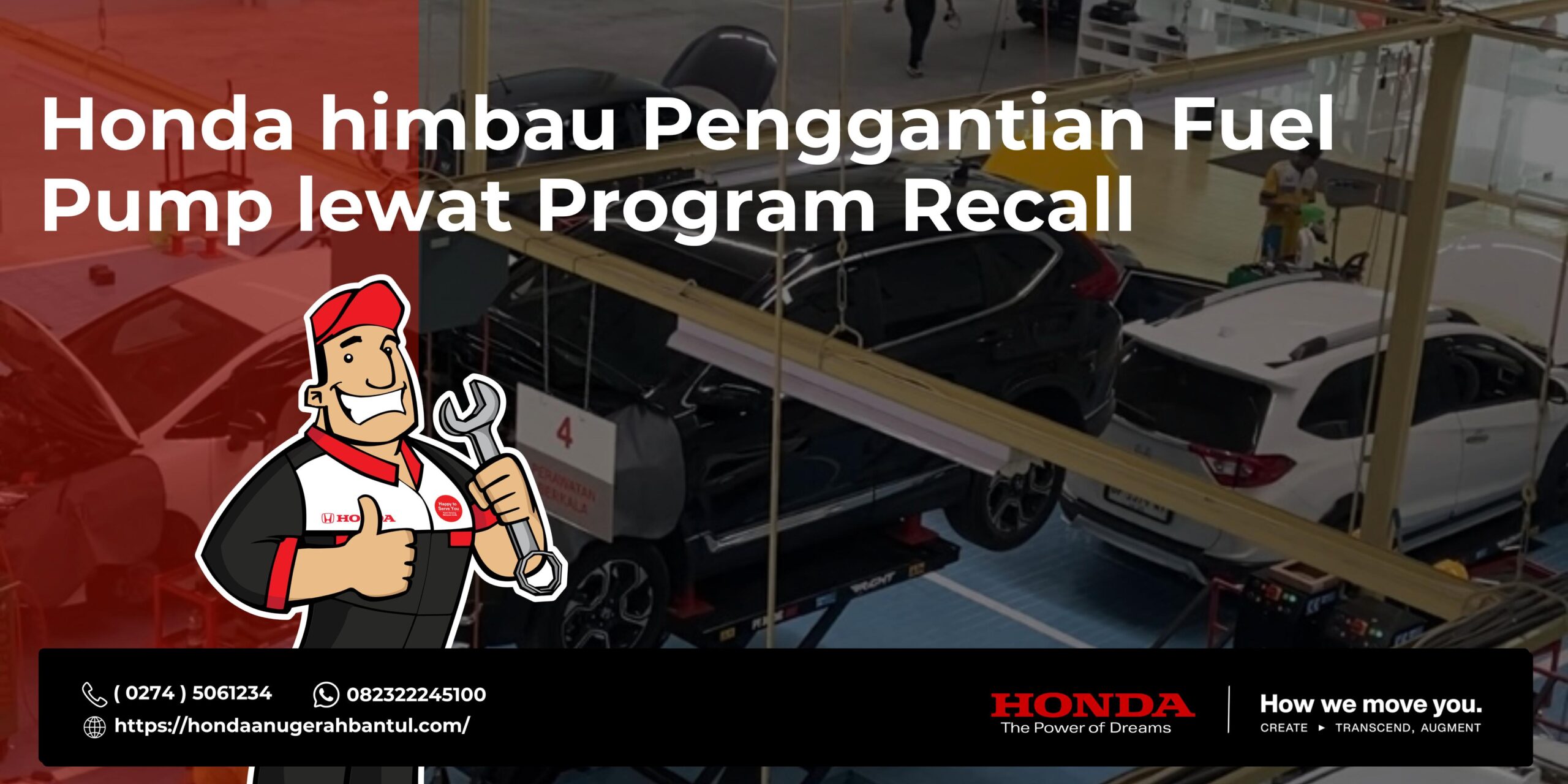 Honda himbau Penggantian Fuel Pump lewat Program Recall.
