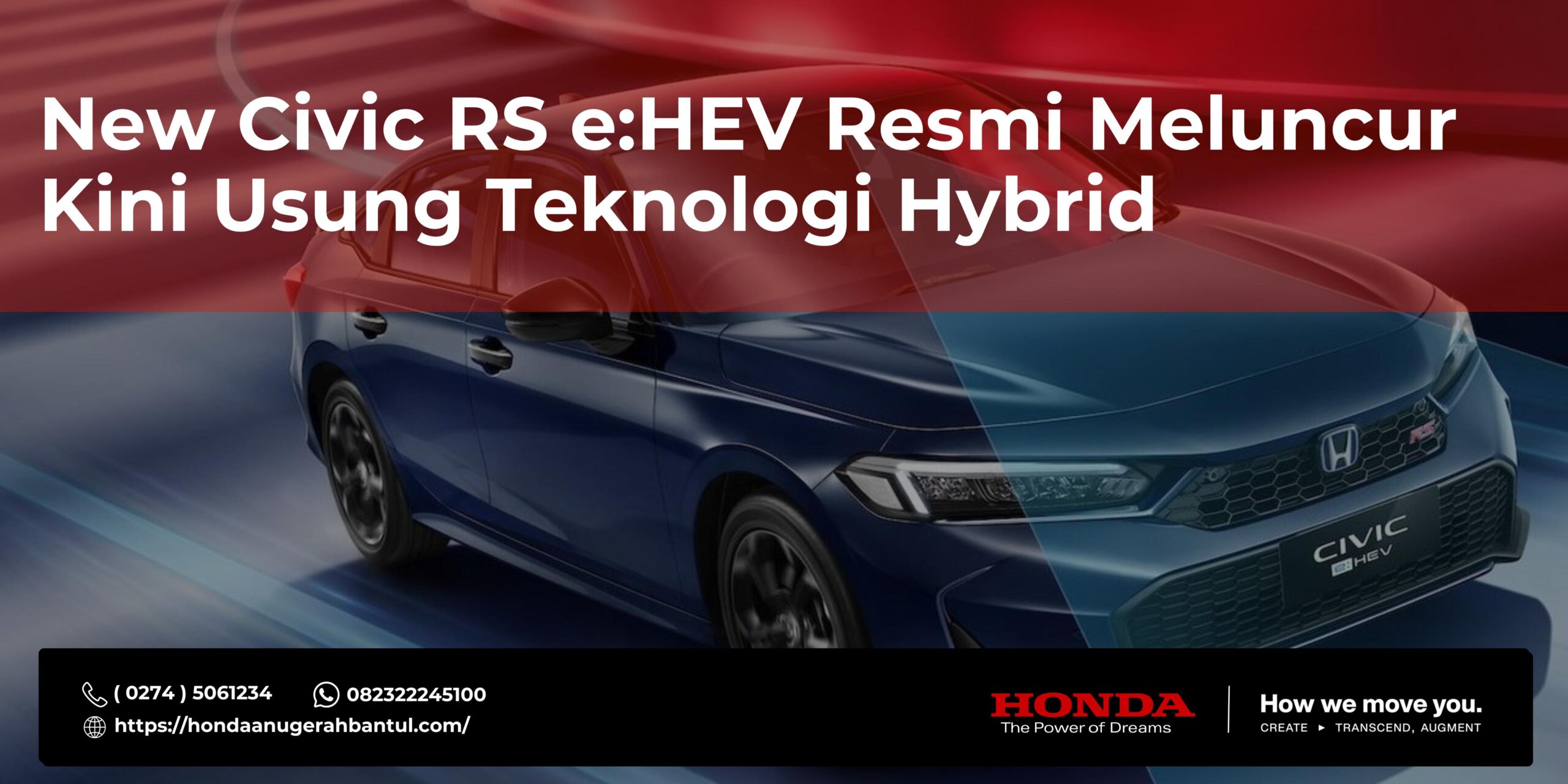 New Civic RS e:HEV Resmi Meluncur, Kini Usung Teknologi Hybrid