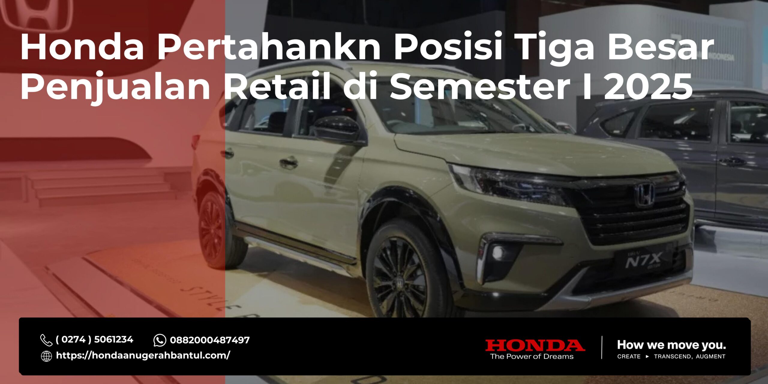 Honda Pertahankan Posisi Tiga Besar Penjualan Retail di Semester I 2025