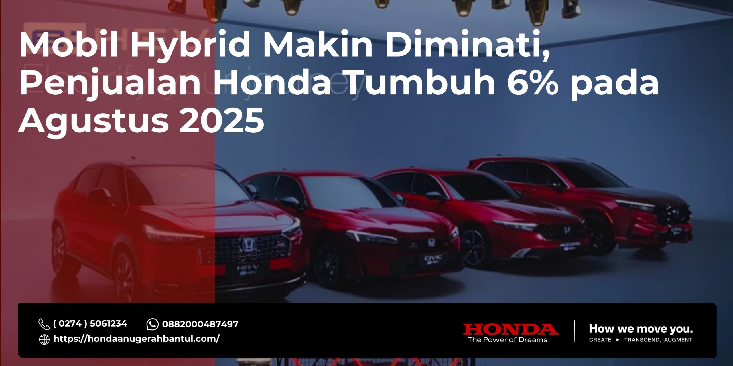 Model Hybrid Makin Diminati, Penjualan Honda Tumbuh 6% pada Agustus 2025