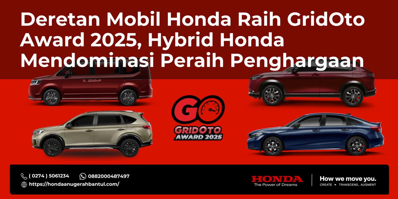Deretan Mobil Honda Raih GridOto Award 2025, Hybrid Honda Mendominasi Peraih Penghargaan