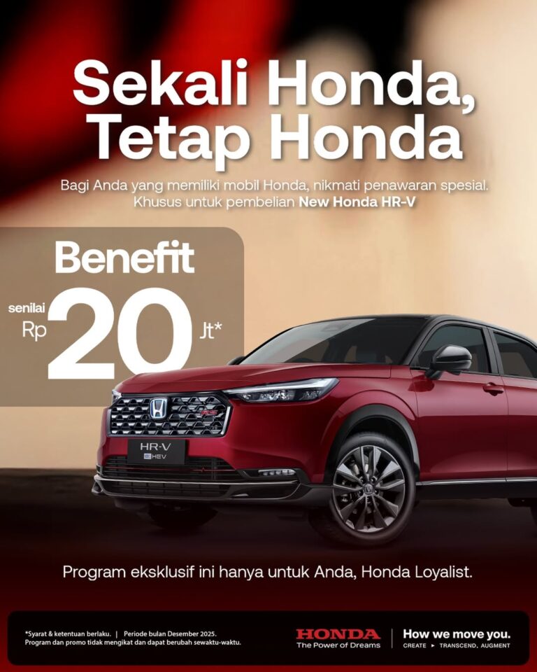 ✨ SEKALI HONDA, TETAP HONDA! ✨Bulan Desember makin spesial buat para Honda Loyalist! 🔥Nikmati B