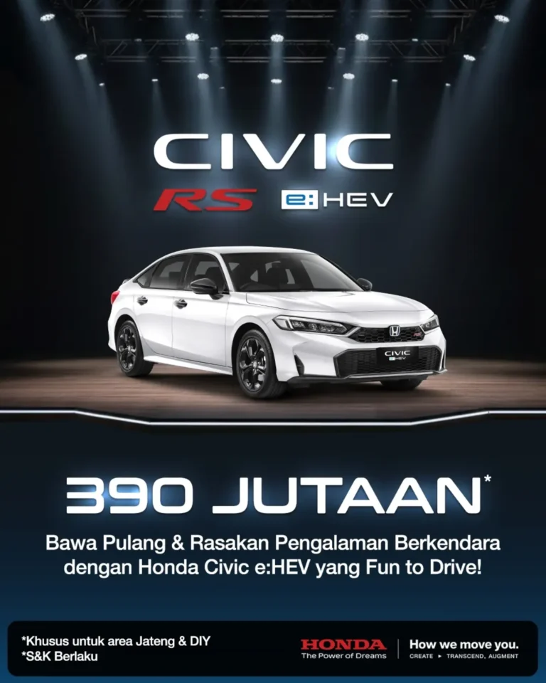 Unleash the Power. Feel the Thrill. ⚡Honda Civic RS e-HEV bukan sekadar sedan, melainkan sebuah