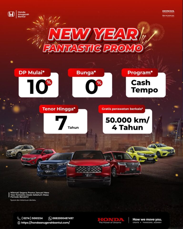 Tahun baru, semangat baru, dan tentunya mobil baru! Manfaatkan New Year Fantastic Promo untuk me
