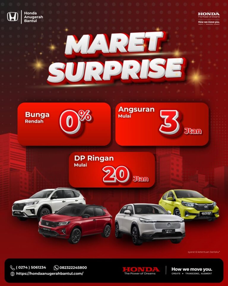 MARET SURPRISE! 🥳✨Bulan baru, semangat baru, mobil baru! Spesial buat kamu di bulan Maret ini,
